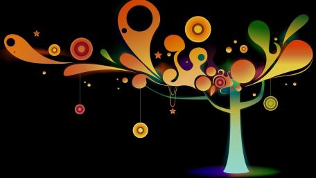 Abstract tree wallpaper