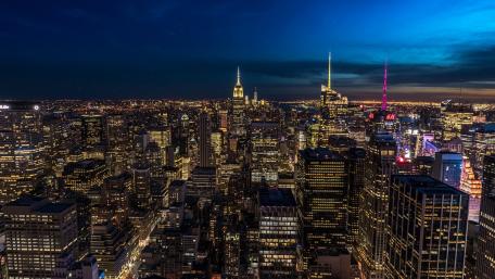 New York City skyline with the Empire State Building wallpaper