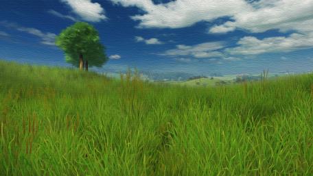 Grassy hills wallpaper