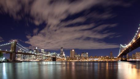 Brooklyn Bridge and Manhattan Bridge wallpaper