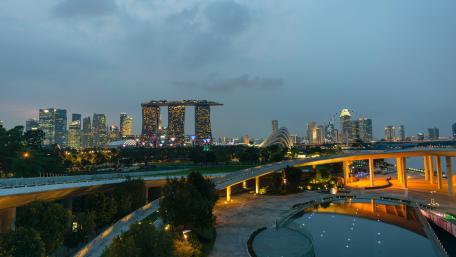 Cloudy Singapore wallpaper