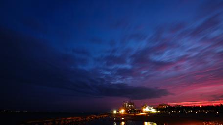 Serene Evening by the Sea wallpaper