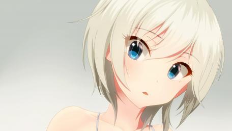 Innocent Gaze of an Anime Maiden wallpaper