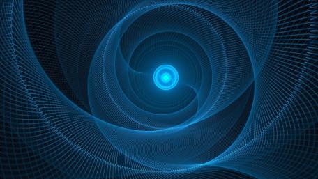 Blue vortex wallpaper