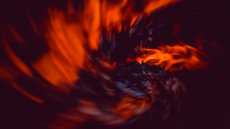 Red flame vortex wallpaper