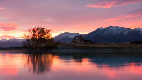 Church of the Good Shepherd (Lake Tekapo, New Zealand) wallpaper