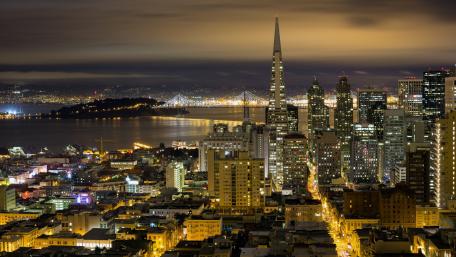 San Francisco at night wallpaper