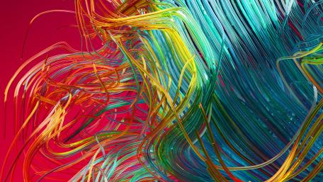 Multicolor fibers wallpaper