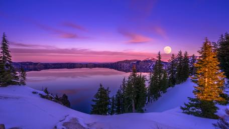 Winter moon wallpaper