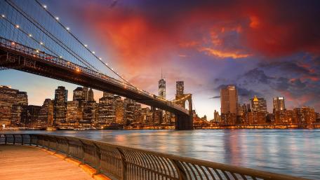 Brooklyn Bridge from Brooklyn Bridge Park wallpaper
