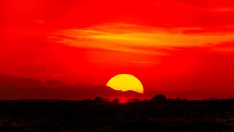 Red sky wallpaper