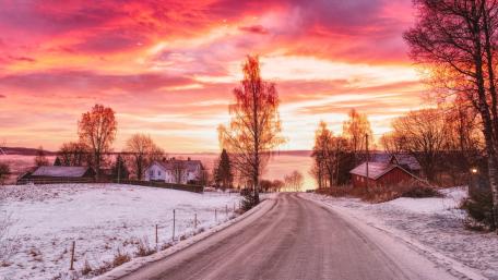 Incredible beautiful winter sky wallpaper