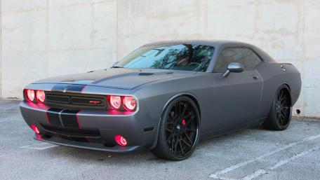 Matt grey Dodge Challenger wallpaper