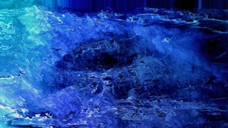 Blue water design wallpaper