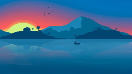 Minimal landscape wallpaper