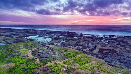 Oregon coastline at sunset wallpaper