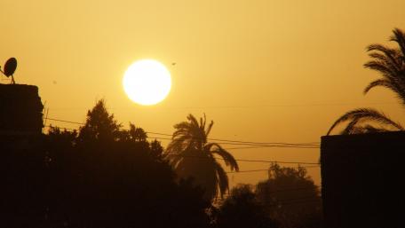 Sunset at the Nile wallpaper