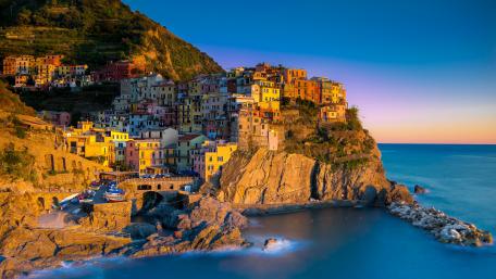 Manarola evening wallpaper