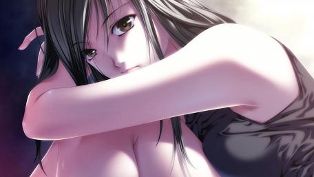 Lonely anime girl wallpaper