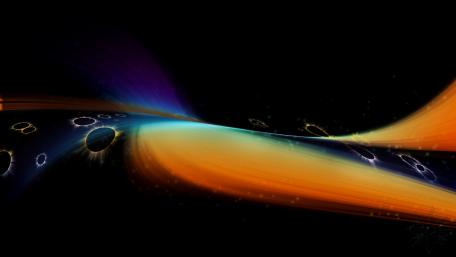 Dimensional storm wallpaper