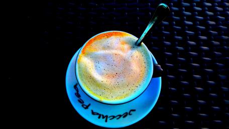 Coffee Delight on a Cozy Table wallpaper