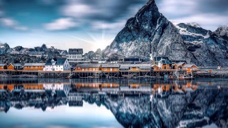 Sakrisoya Island (Lofoten, Norway) wallpaper