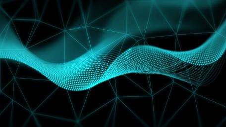 Digital wave wallpaper