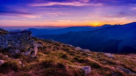 Dawn from the ridge wallpaper