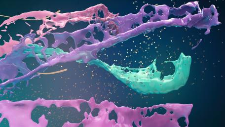 Colorful spattering wallpaper