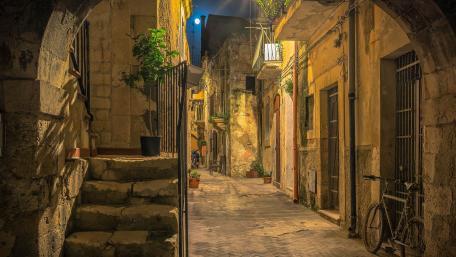 Old town wallpaper