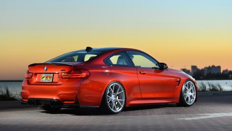 Stunning Red BMW at Sunset View wallpaper