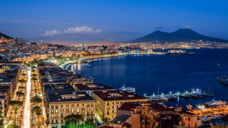 Gulf of Naples and Mount Vesuvius wallpaper
