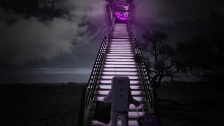 Stairs to a new world wallpaper