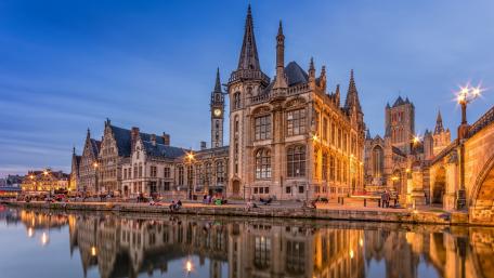 Gent at dusk wallpaper