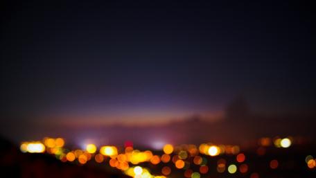 Bokeh city lights wallpaper