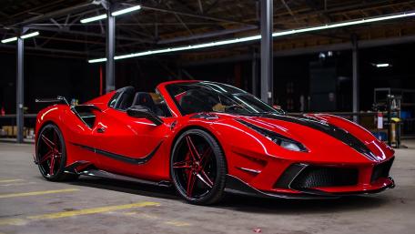 Sleek Red Ferrari Dreams wallpaper