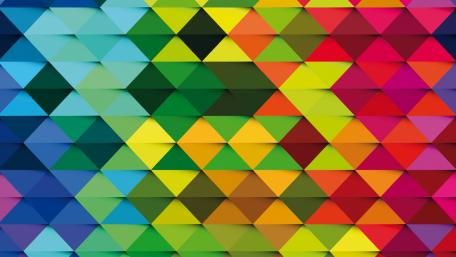 Colorful Triangles in Harmony wallpaper