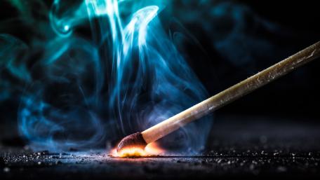 Match flame wallpaper