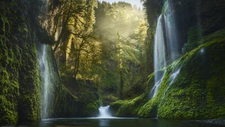 Weeping Walls, Eagle Creek Canyon wallpaper
