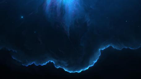 8K UHD Blue universe wallpaper