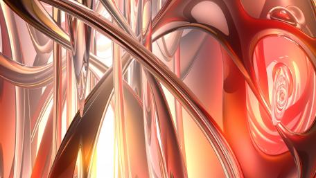 Peach design - Abstract art wallpaper