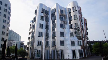 New Zollhof - architectural art in Düsseldorf wallpaper