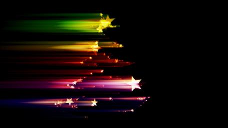 Colorful Christmas Stars wallpaper