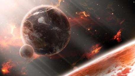 Earth - Fantasy space art wallpaper