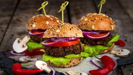 Veggie burger wallpaper