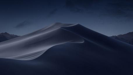 Mojave Desert dune under the starry night sky wallpaper