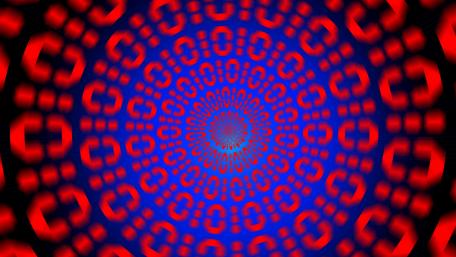 Binary code optical illusion wallpaper