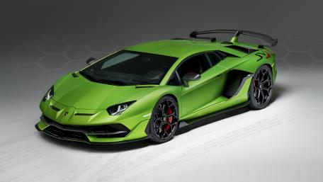 Green Lamborghini Aventador wallpaper