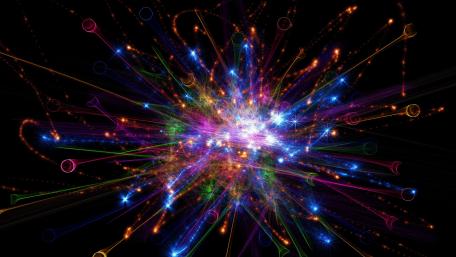 Fireworks abstraction wallpaper