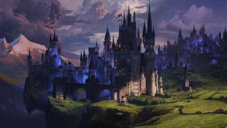 Fantasy castle wallpaper